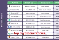 top cryptocurrencies