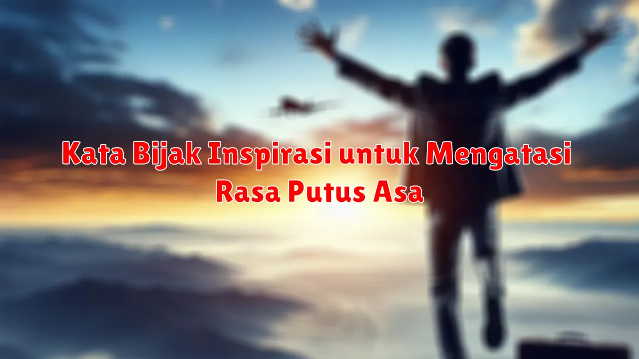 Kata Bijak Inspirasi untuk Mengatasi Rasa Putus Asa