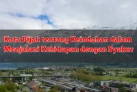 Kata Bijak tentang Keindahan dalam Menjalani Kehidupan dengan Syukur