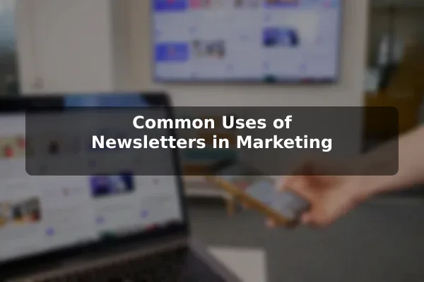 Common Uses of Newsletters in Marketing