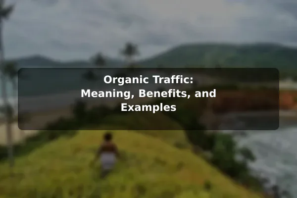 Organic Traffic: Meaning, Benefits, and Examples