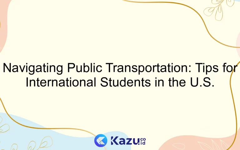 Navigating Public Transportation: Tips for International Students in the U.S.