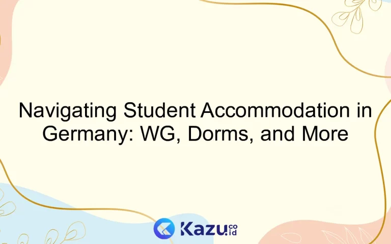 Navigating Student Accommodation in Germany: WG, Dorms, and More