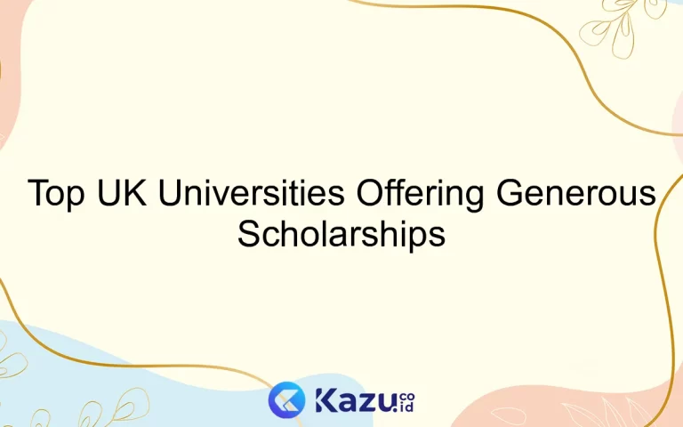 Top UK Universities Offering Generous Scholarships