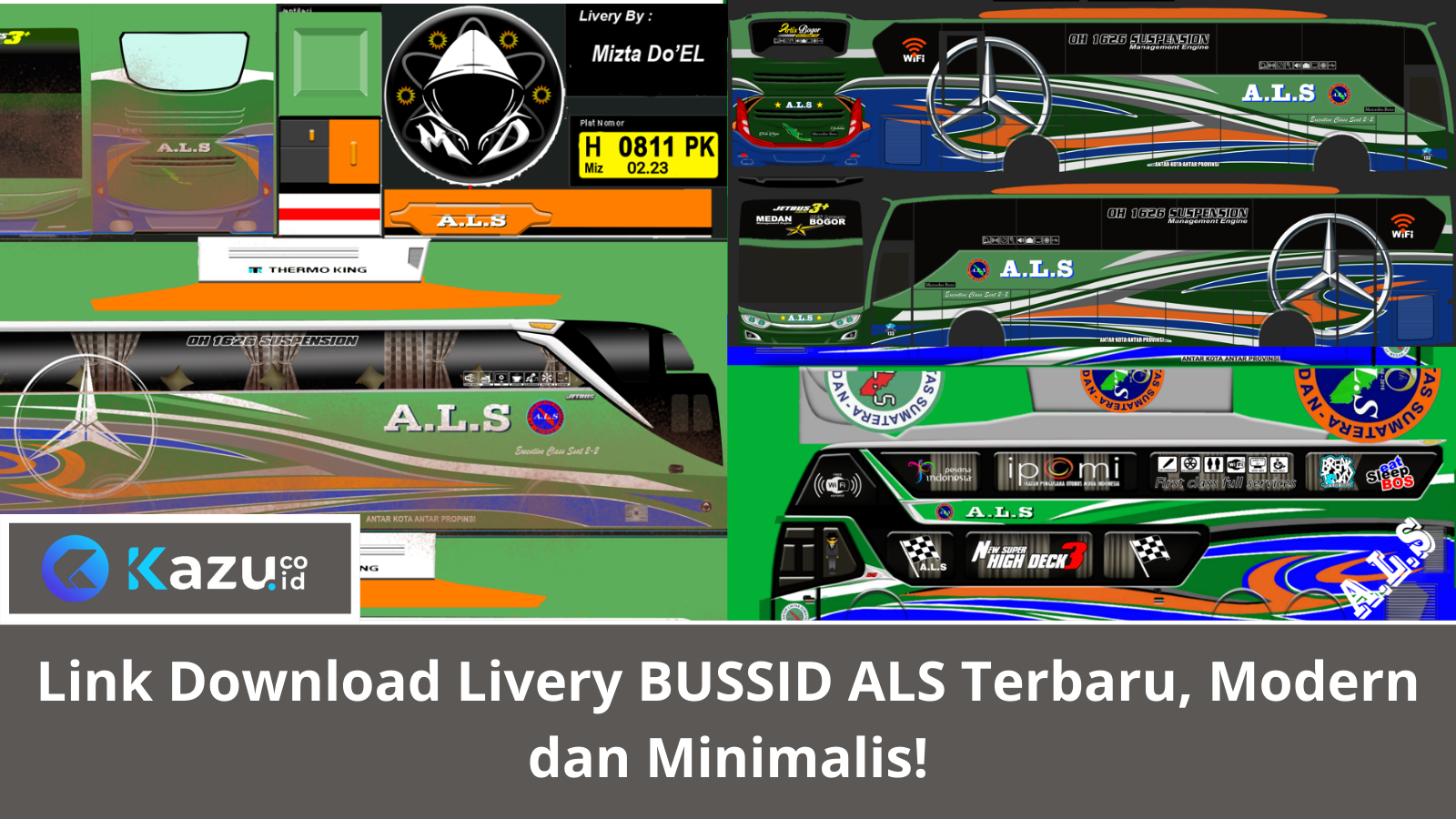 20+ Download Livery BUSSID ALS Terbaru, Modern dan Minimalis!