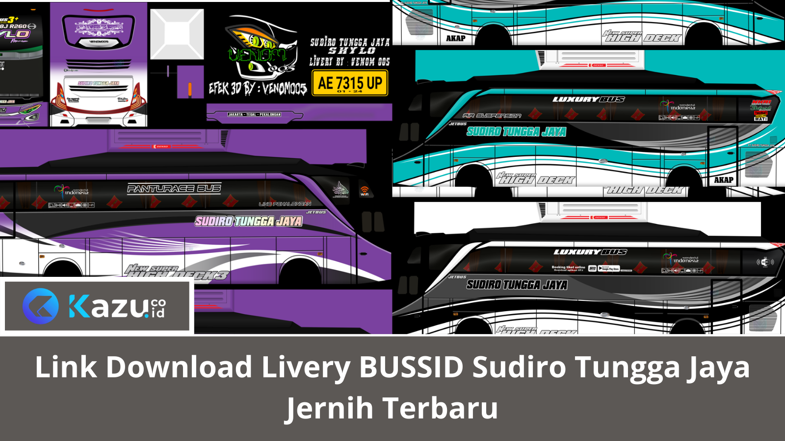 Download Livery BUSSID Sudiro Tungga Jaya Jernih Terbaru