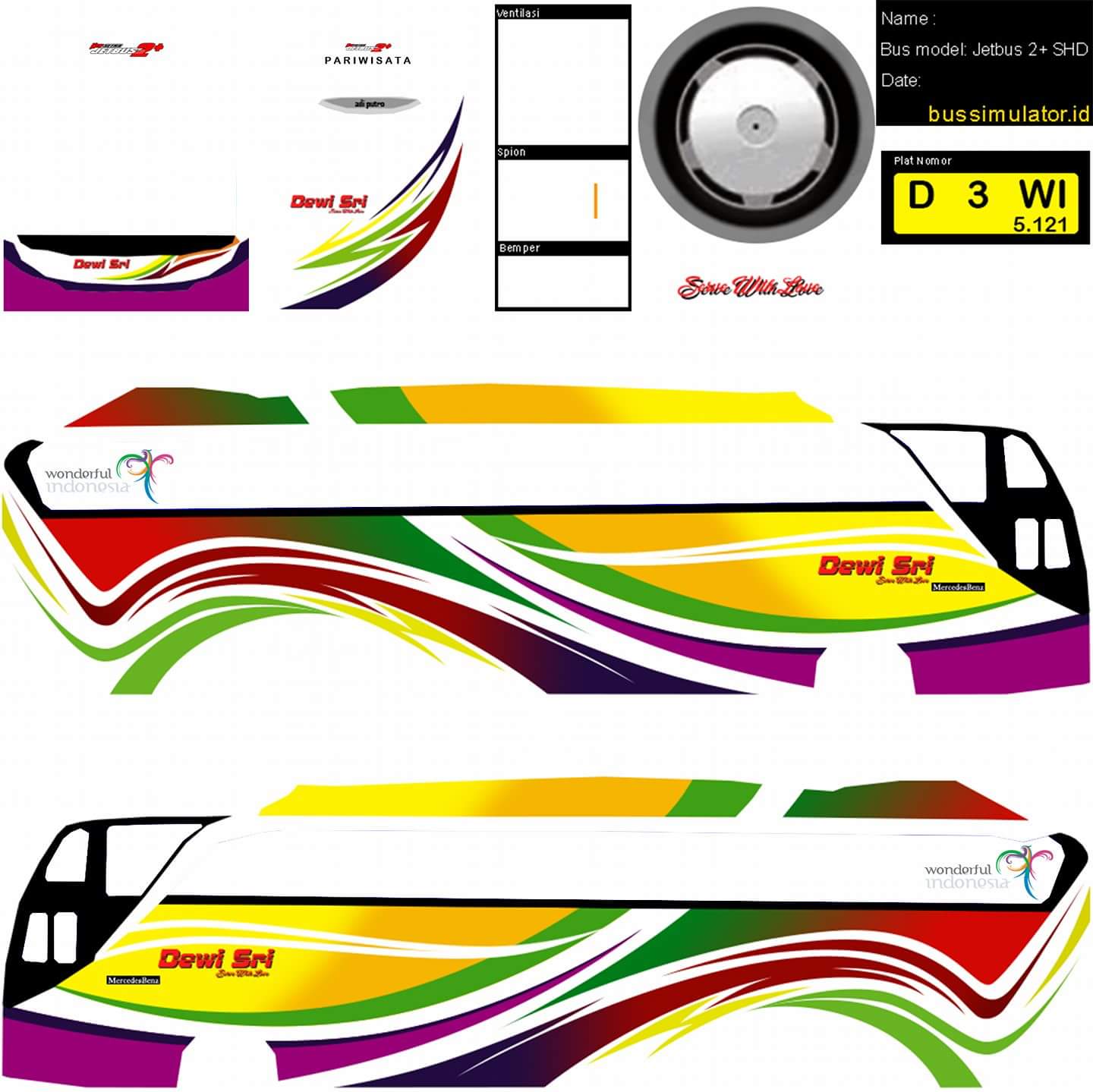 30+ Download Livery BUSSID Yudistira HD, Keren Super Langka!